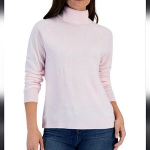 Karen Scott pink turtleneck sweater S